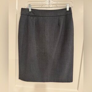 Calvin Klein Classic Charcoal Pencil Skirt